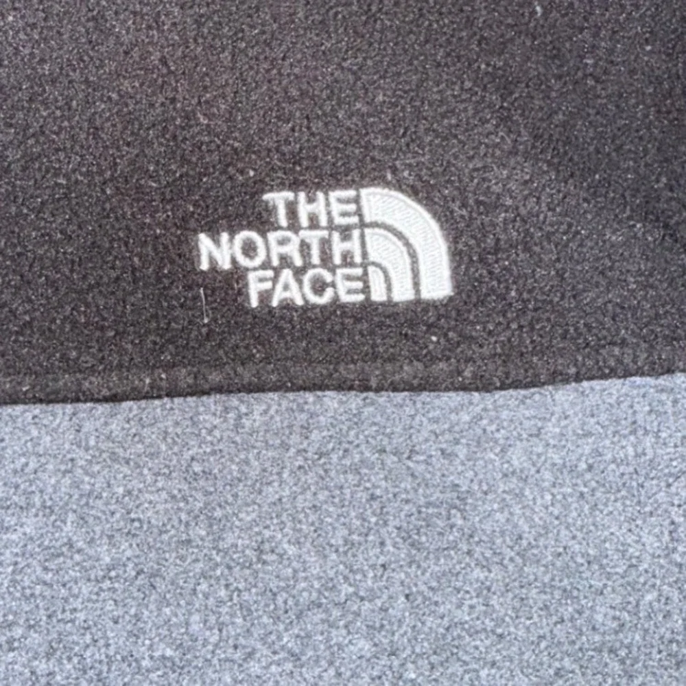 The North Face Full Zip Fleece Jacket Boys XL 18/20 Gray Black Colorblock